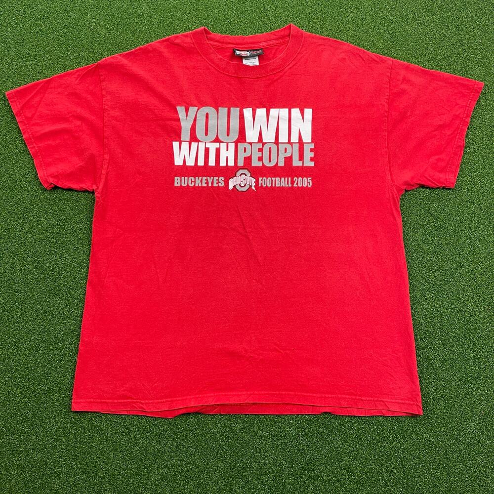 2005 Ohio State Buckeyes Football You Win With People T-Shirt Sz XL